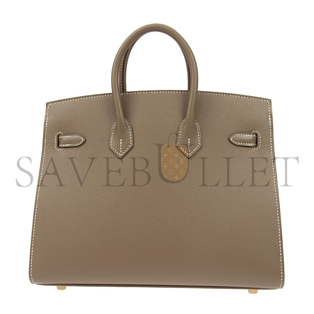 HERMES MASTER BIRKIN 30 EPSOM LEATHER ELEPHANT GREY GOLD BUCKLE HANDBAG H028369CC18 (30*23*15cm)